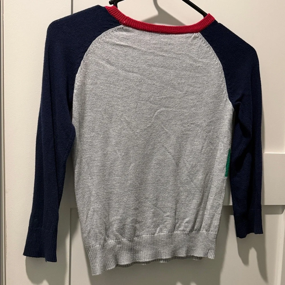 The Children's Place Festive Dinosaur Sweater - Navy, Gray, Red
